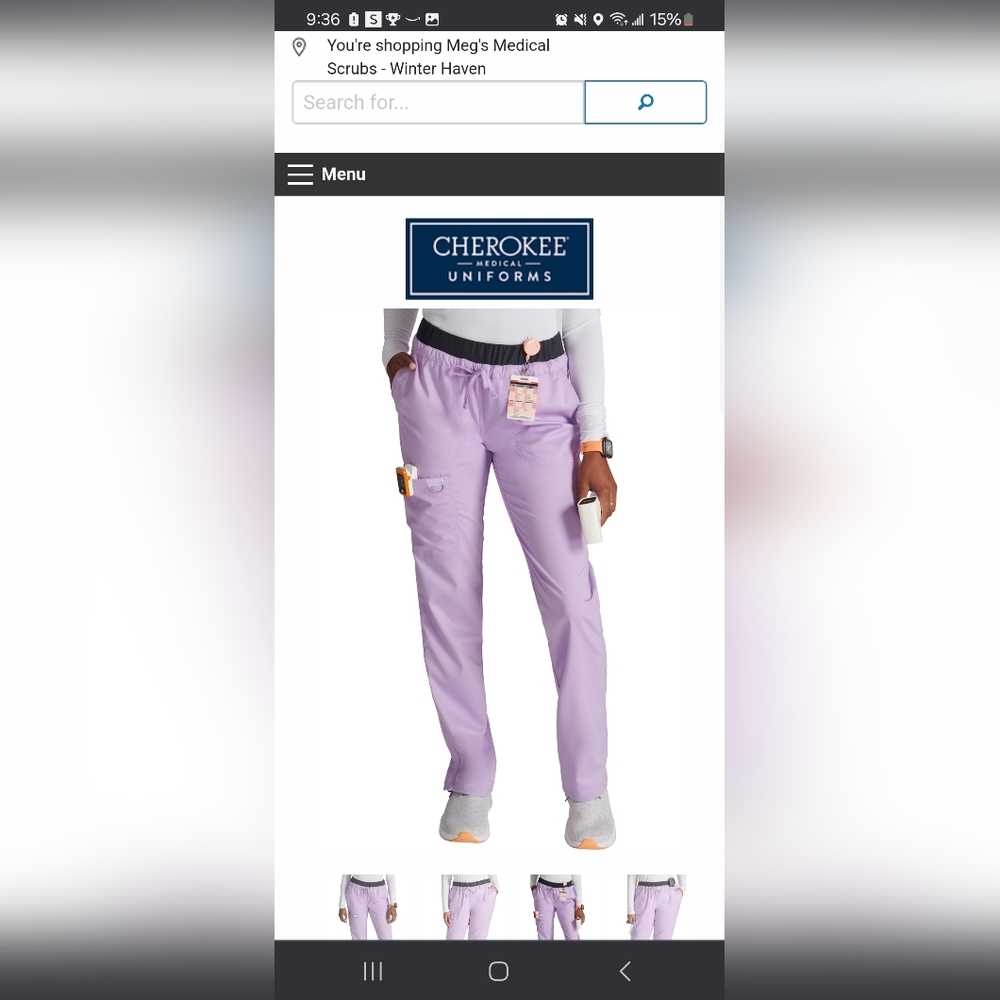 Cherokee workwear scrub pants